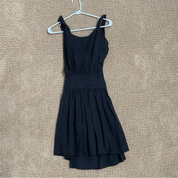 Free People Erin Mini Dress linen open back - Picture 3 of 3